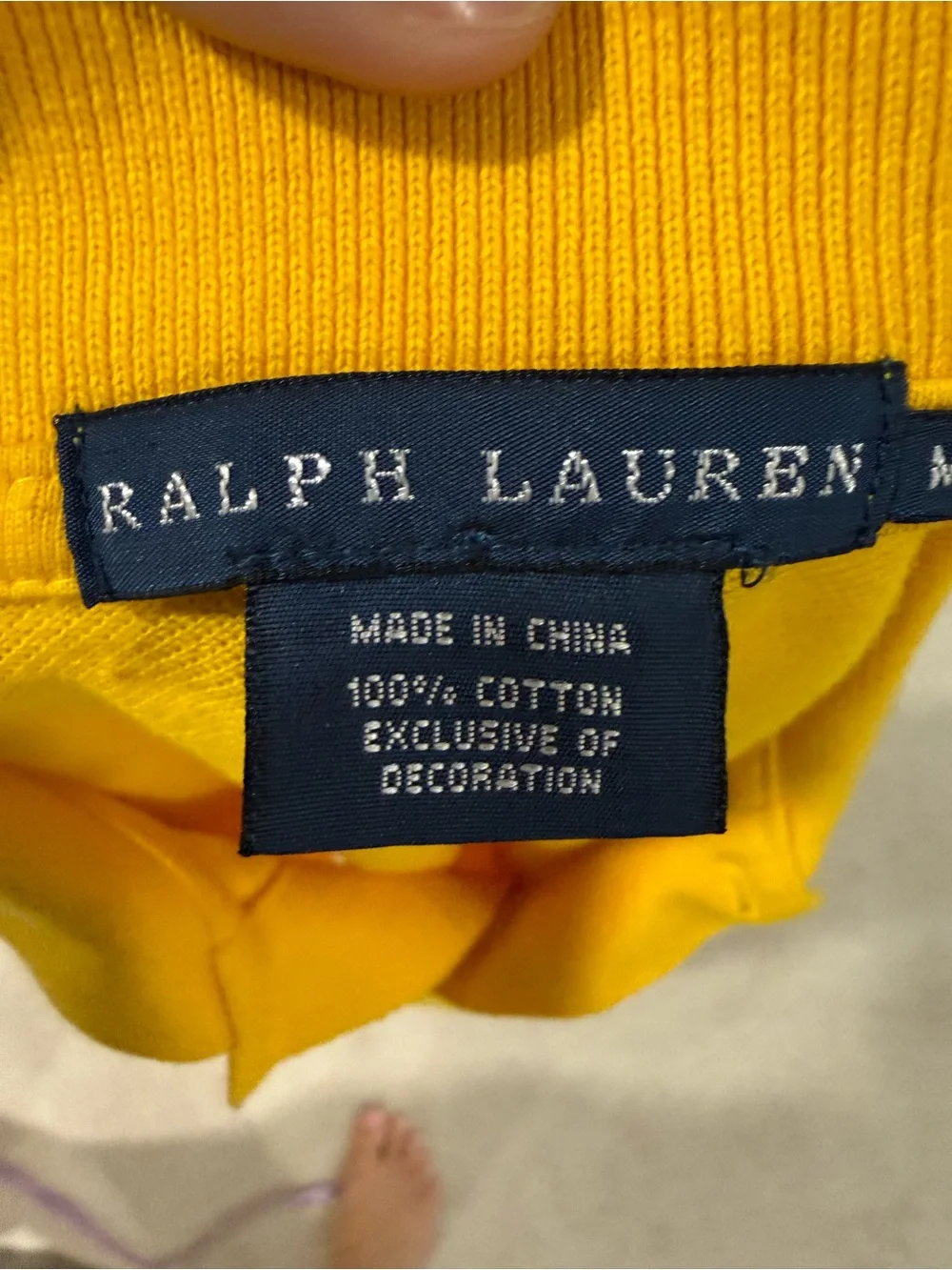 Ralph Lauren Polo Big Pony Suede Shoulder Patch Equestrian